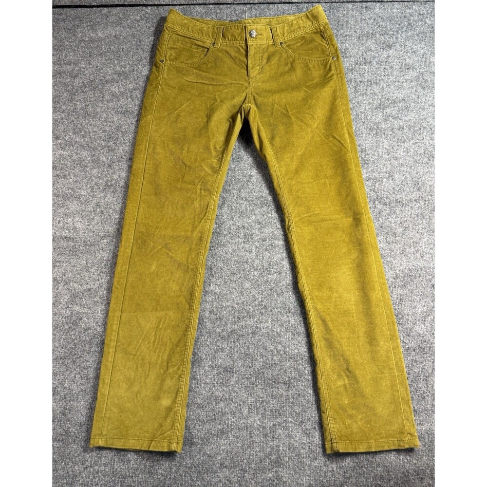 Athleta Women’s Cord Dress Pants – Size 10 – Green – Straight Leg – Cotton Blend